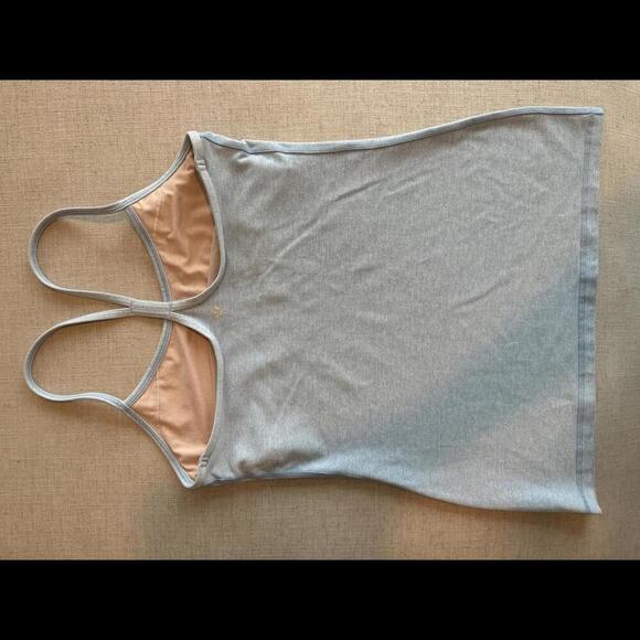 Lululemon Power Y Tank Heathered Baby Blue Size 8 - Picture 4 of 5